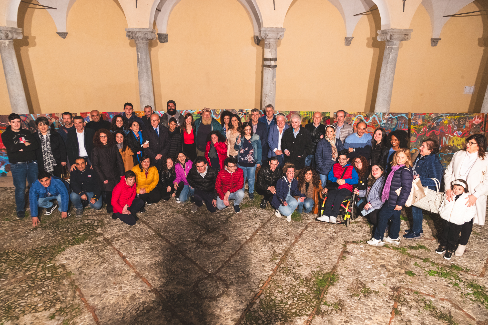 Foto di gruppo dei partecipanti della tappa di Castelbuono